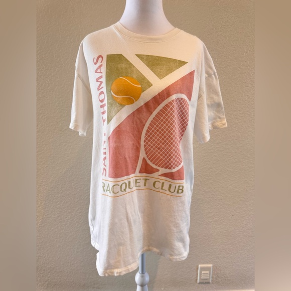 Hollister Women’s Oversized “Saint Thomas Racquet Club” Graphic Tee – Size Small - Picture 4 of 11